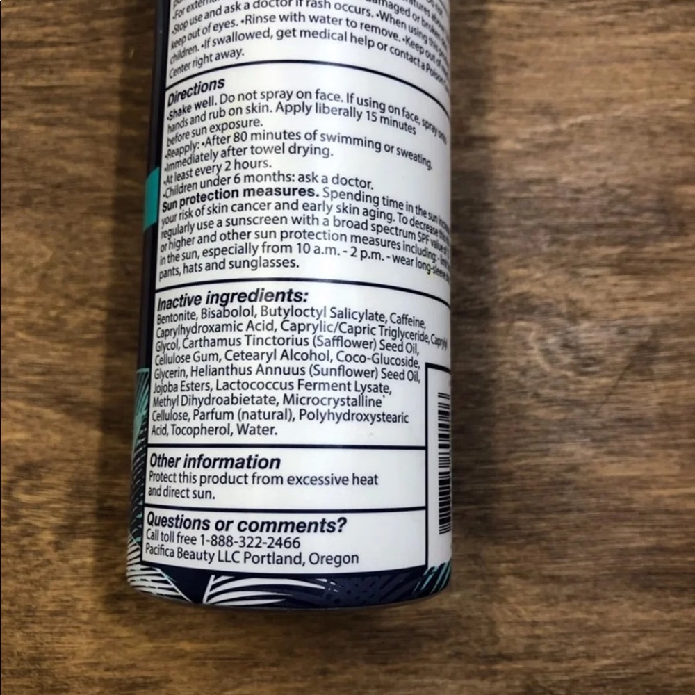 Pacifica coconut probiotic sunscreen spf 30 spray - Picture 4 of 7